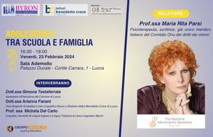 convegno Adolescenti tra scuola e famiglia con la Prof.ssa Maria Rita Parsi